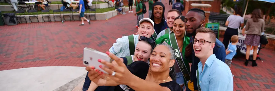 A selfie being taken on the Star Quad