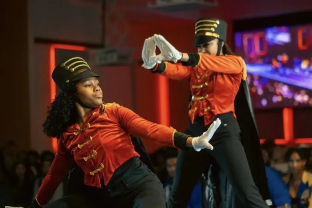 Students during the UNC Charlotte stroll competition